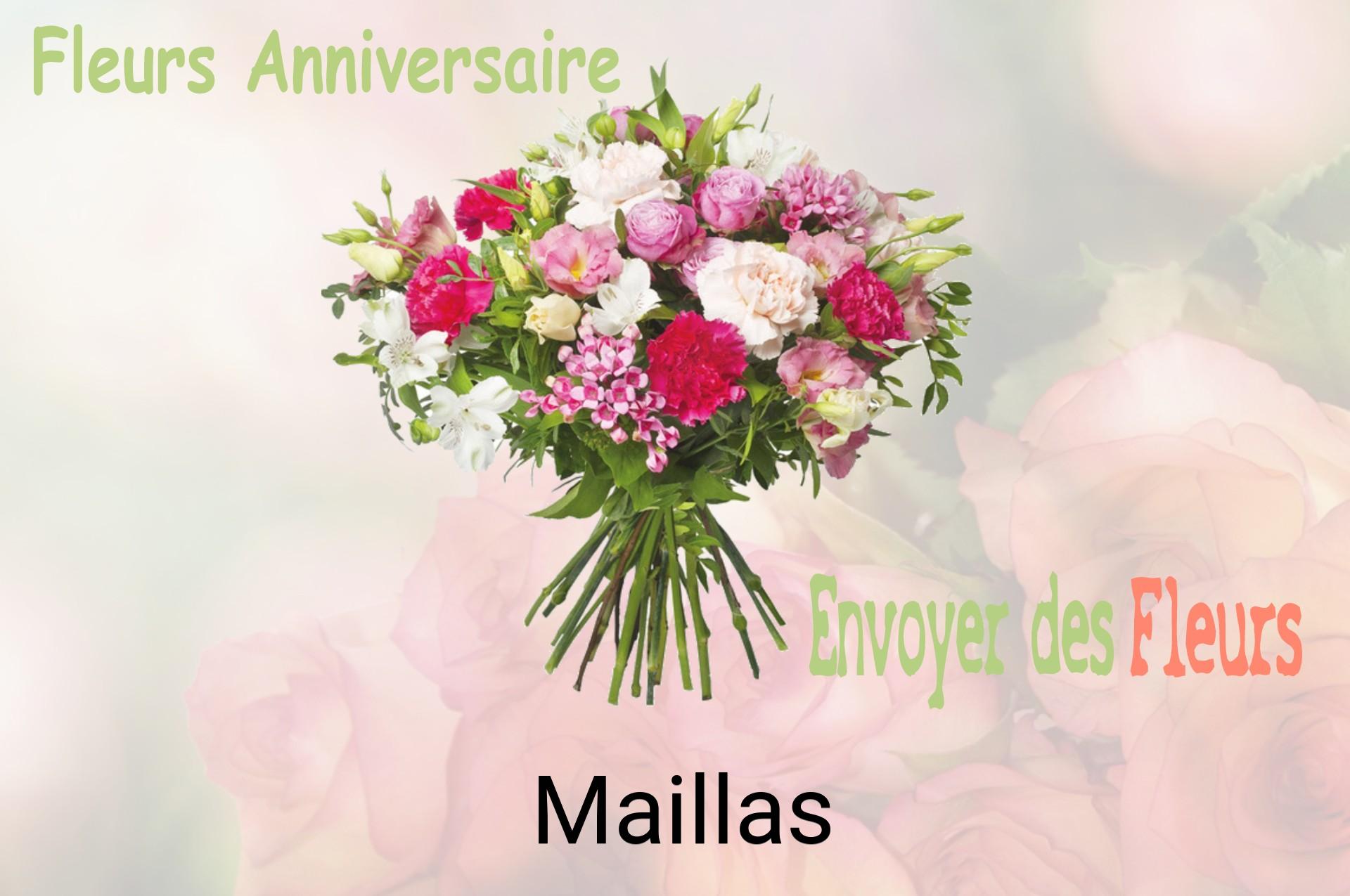 Bouquet de fleurs d’anniversaire livré à Maillas