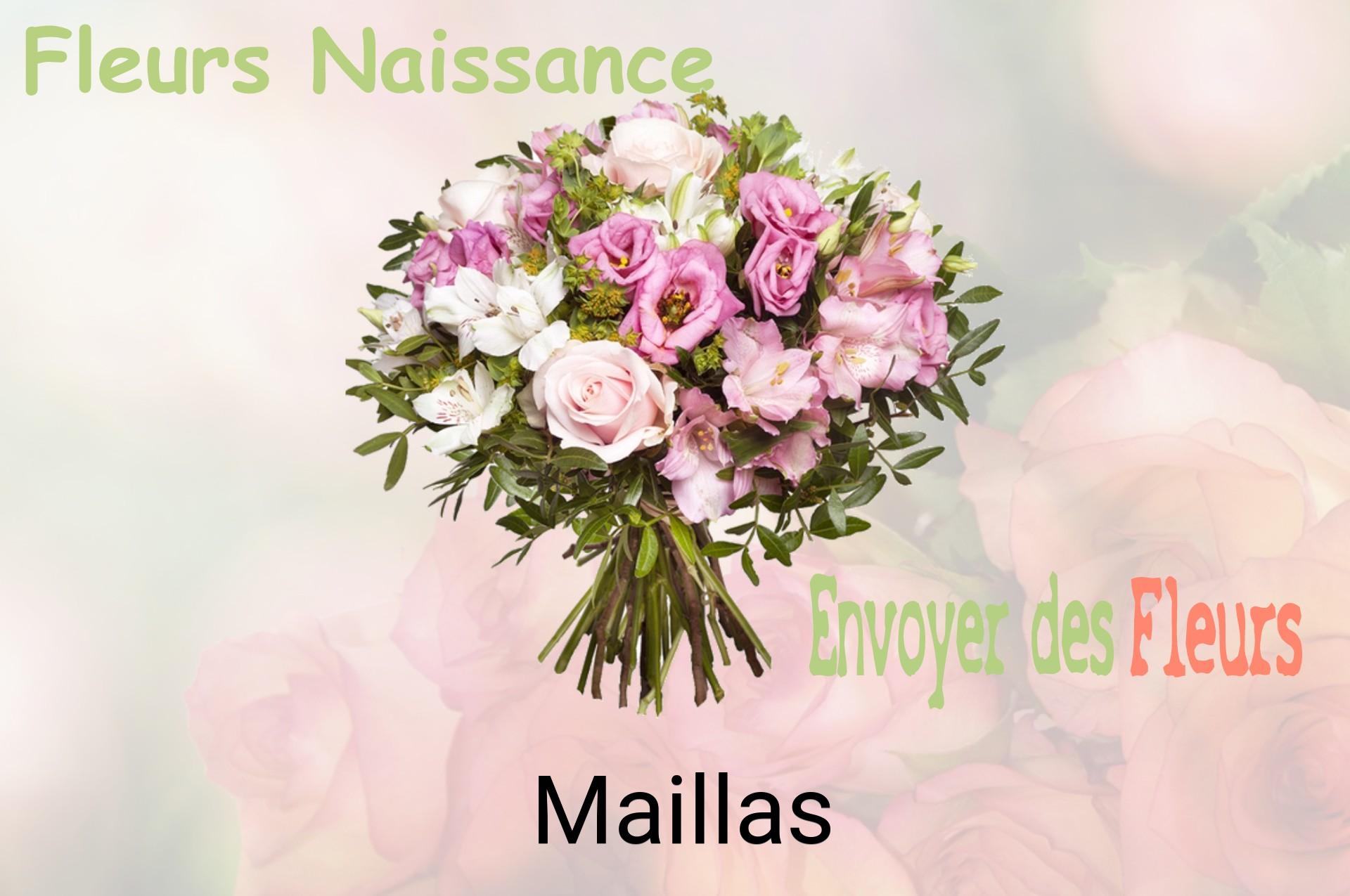 Bouquet de fleurs de naissance livré à Maillas